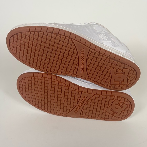 DC White Mens Court Graffik Size 7.5 Skate Shoes - Picture 7 of 11